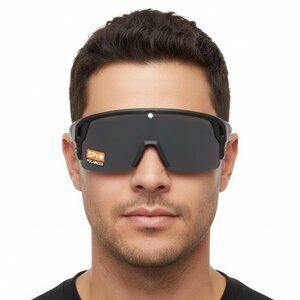 New Spy MONOLITH 5050 Happy Gray Green Polarized with Black Spectra Mirror Shiel